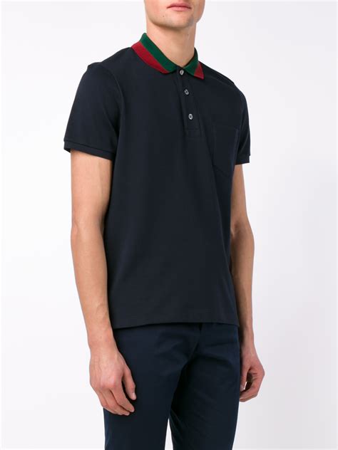 gucci shirt navy blue